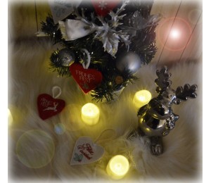 Stickserie ITH - Anhänger Weihnachtsherzen